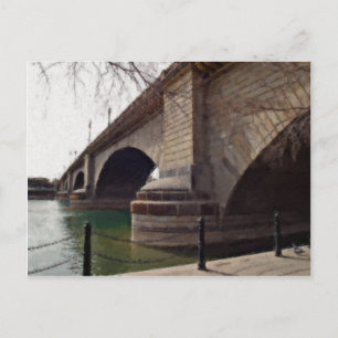 London Bridge am Lake Havasu Painted Postkarte
