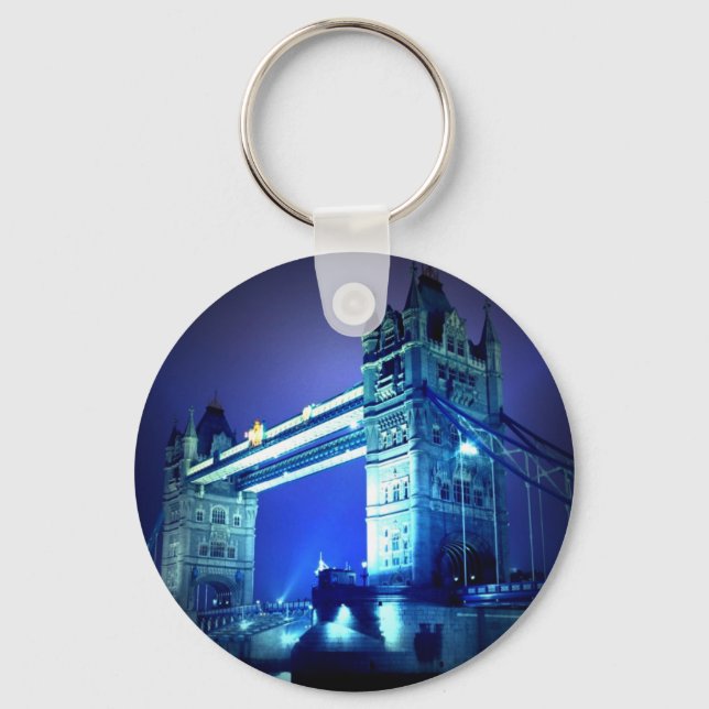 London Bridge bei Nacht Schlüsselanhänger (Vorderseite)