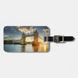 London Bridge bei Sunset Luggage Tag Gepäckanhänger