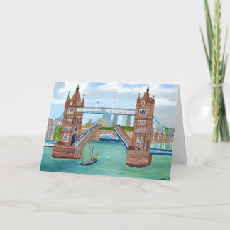 London Bridge Invitation folded card