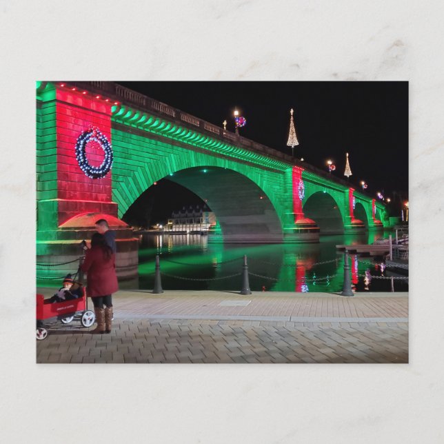 London Bridge, Lake Havasu, Az. Postkarte (Vorderseite)