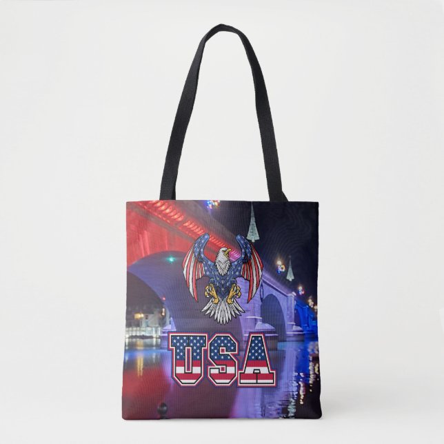 London Bridge mit American Bald Eagle Tasche (Vorderseite)