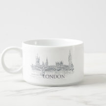 London Bridge und Big Ben Ink Sketch
