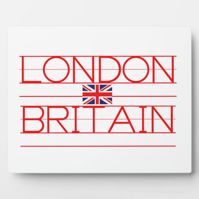 LONDON BRITAIN FOTOPLATTE (Vorderseite)