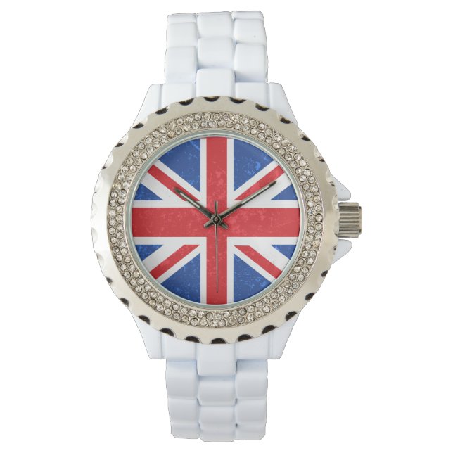 London, Britische Flagge Armbanduhr (Vorderseite)