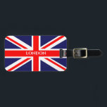 London Britische Flagge Gepäckanhänger<br><div class="desc">London British Flag - Tag</div>