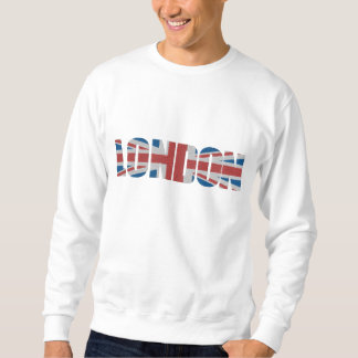 London British Flagge Großbritannien Jack City Besticktes Sweatshirt