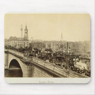 London-Brücke, c.1880 (Sepia-Foto) Mousepad