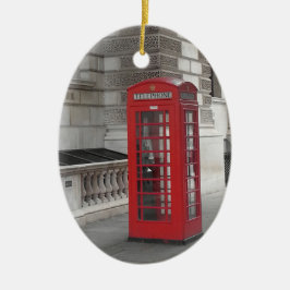 London-Brücke u. Telefon-Kasten - Keramik Ornament