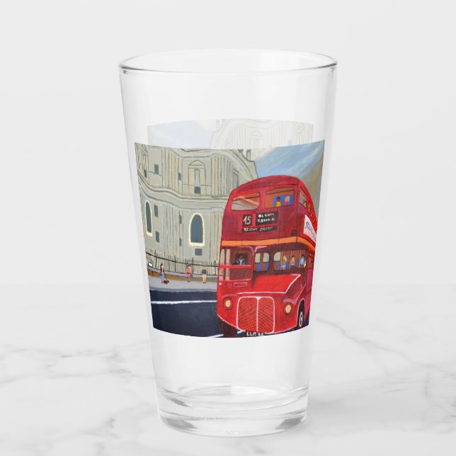 London-Bus  Glas (Rückseite)