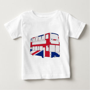 London-Bus mit Gewerkschafts-Jackt-shirts und Baby T-shirt