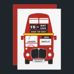 London Bus Save the Date Karte RED<br><div class="desc">Red London Bus Save the Date Karte. Eine tolle Möglichkeit,  Ihre Hochzeit anzukündigen!</div>