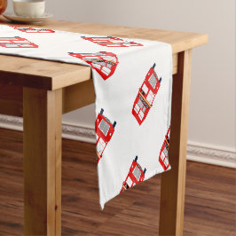 London Bus Table Runner Kurzer Tischläufer