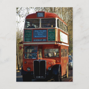 London Bus - Vintage Postkarte