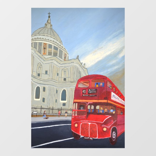 London Bus Window Cloning Fensteraufkleber (Blatt)