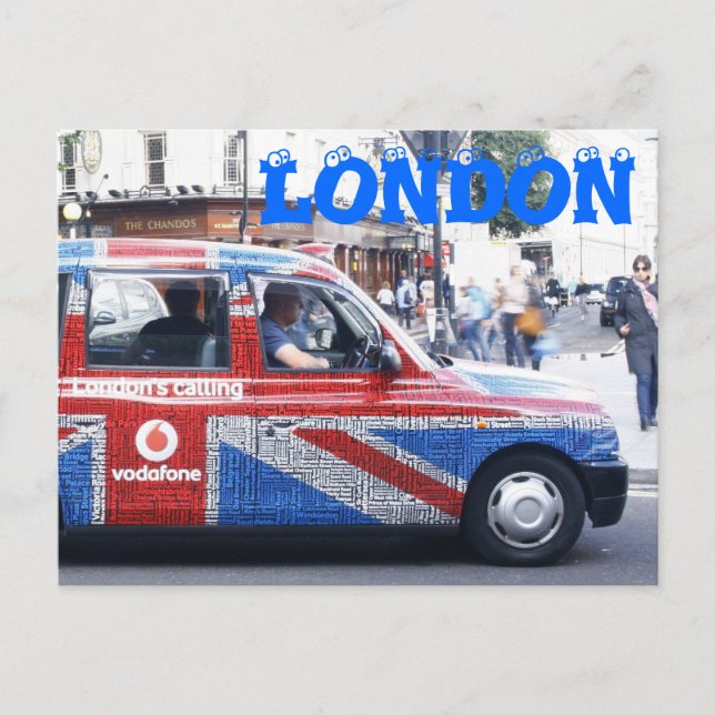 London Cab Postkarte (Vorderseite)