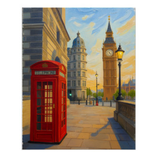 London Calling - Big Ben Original Digital Art Poster