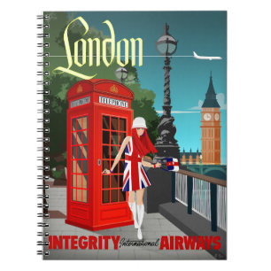 London Calling kleines Notizbuch Notizblock