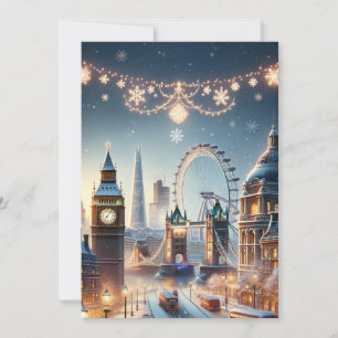 London Christmas Elegance : Carte de voeux exquise
