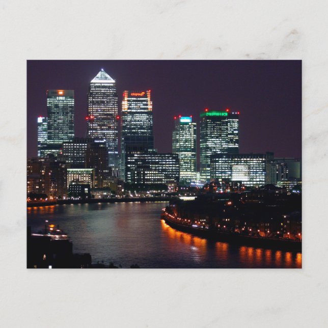 London City Night UK Travel Postkarte (Vorderseite)