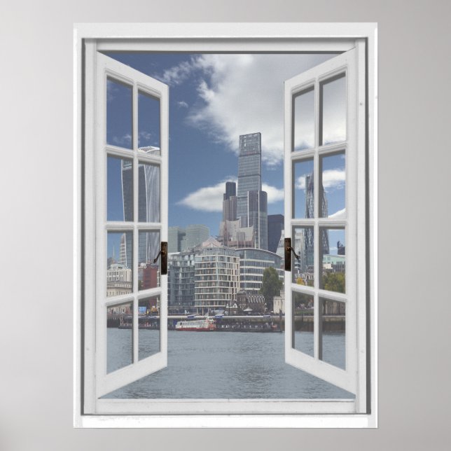 London City View Fake Window Poster (Vorne)