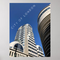 London City | Wolkenkratzer im blauen Himmel-Foto