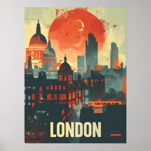 London Dark Vintag Art Poster
