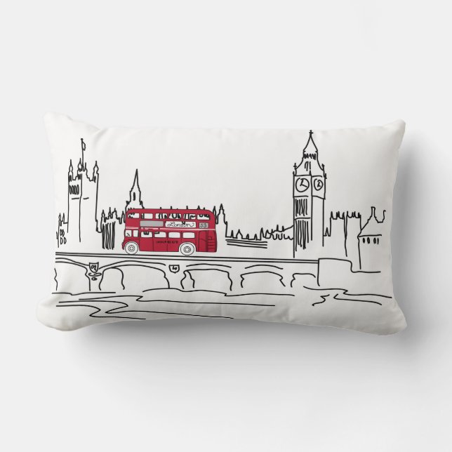London, das Kissen nennt (kann personalisiert (Vorderseite)