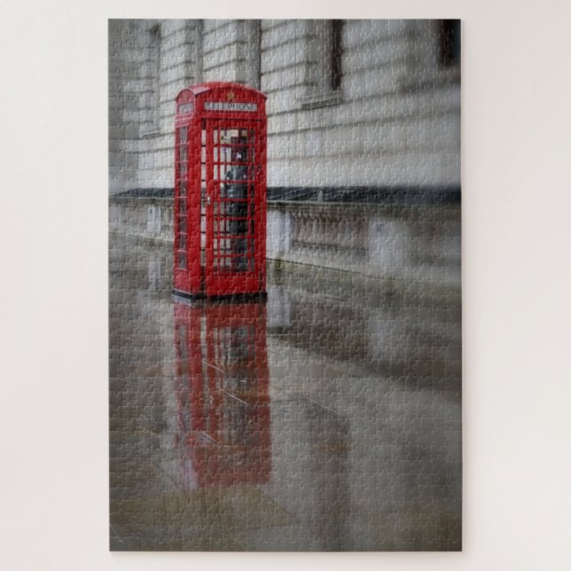 London, das nennt - roter Telefon-Kasten - 20x30 - (Vertikal)