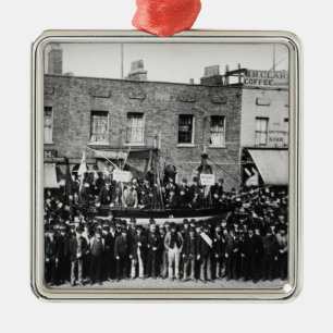London-Dock-Streik, 1889 Ornament Aus Metall