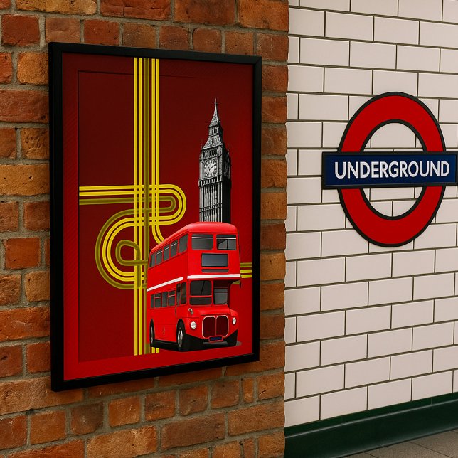 London Double Decker Bus Poster (Von Creator hochgeladen)