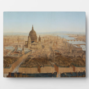 London: eine Vogelperspektive von St. Paul's und R Fotoplatte