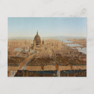 London: eine Vogelperspektive von St. Paul's und R Postkarte