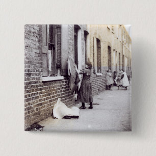 London-Elendsviertel Button