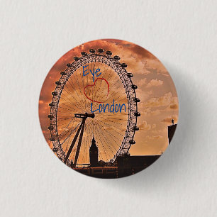 London Elizabeth Tower / London Eye Button
