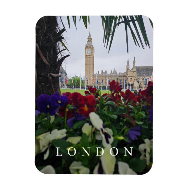 London Elizabeth Tower View Kühlschrankmagnet Magnet (Vertikal)