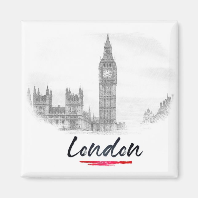 London - England - Big Ben Magnet (Vorne)