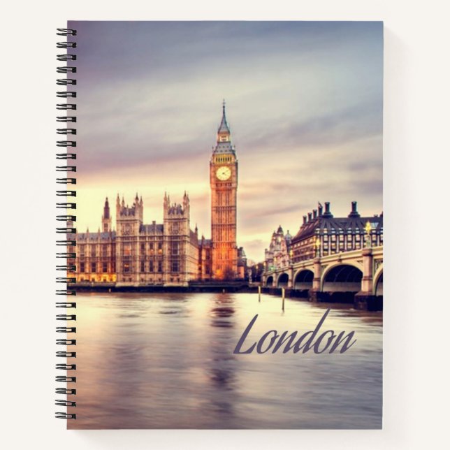 London England Big Ben Notizbuch (Vorderseite)