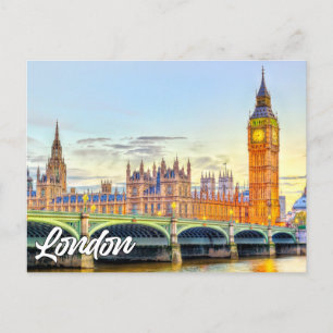 London, England   Big Ben Postkarte