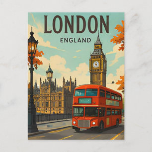 London England Big Ben Themse Stadtbild Postkarte