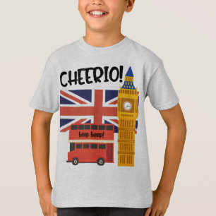 London England Cheerio Vereinigtes Königreich Big  T-Shirt
