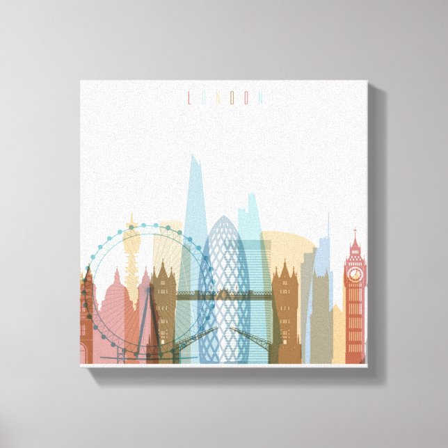 London, England | City Skyline Leinwanddruck (Vorderseite)