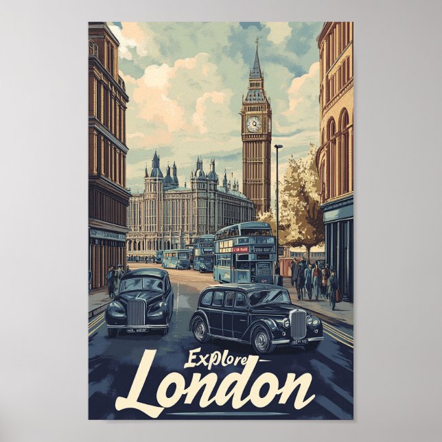 London England Fantastischer Reiseort Poster (Vorne)