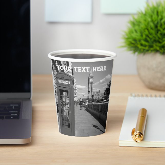 London England Großbritannien Big Ben UK Paper Cup Pappbecher (InSitu)