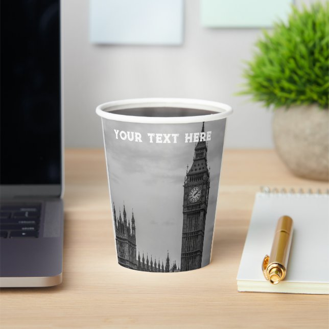 London England Großbritannien Big Ben UK Paper Cup Pappbecher (InSitu)