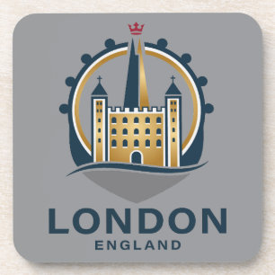 London England Großbritannien Getränkeuntersetzer