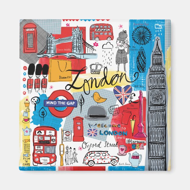 London, England Magnet (Vorne)