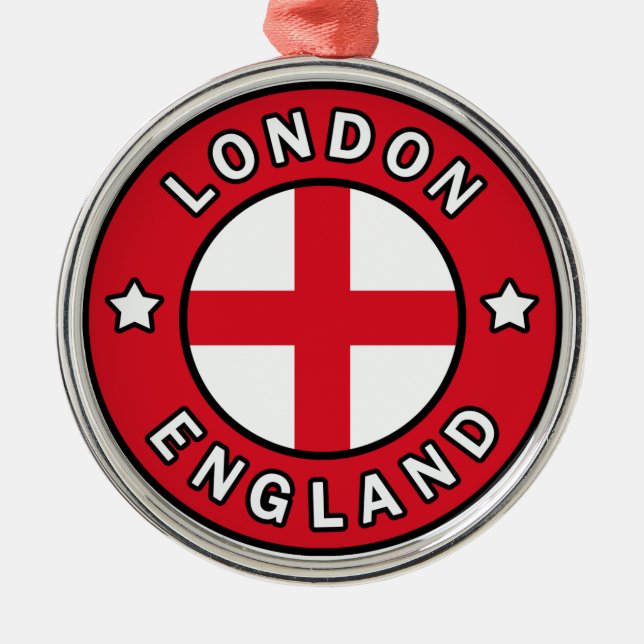 London England Ornament Aus Metall (Vorne)