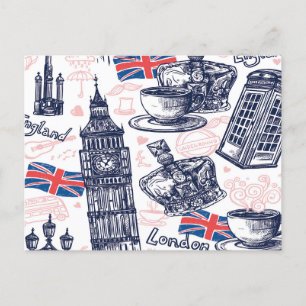 London, England Postcard Postkarte