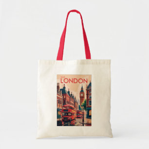 London England Reiseart Vintag Tragetasche